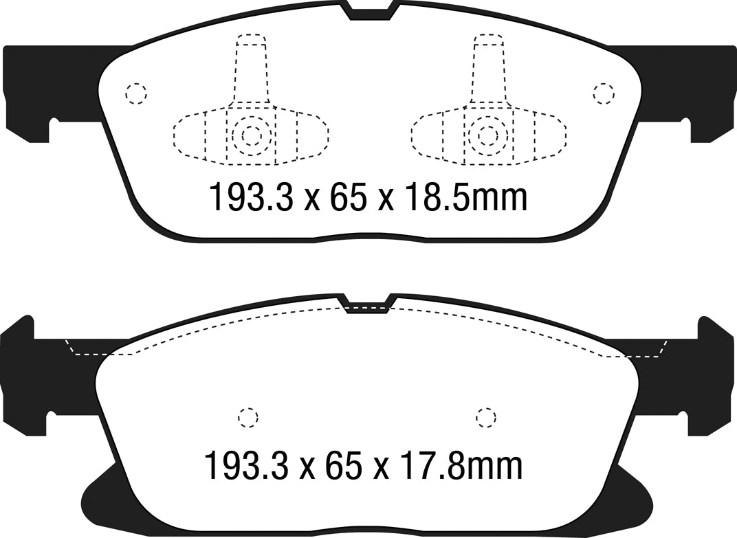 EBC Ultimax OE Replacement Brake Pad Set (DPX3046)