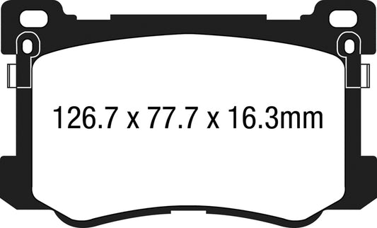 EBC Redstuff 3000 Series Sport Brake Pad Set (DP33048C)