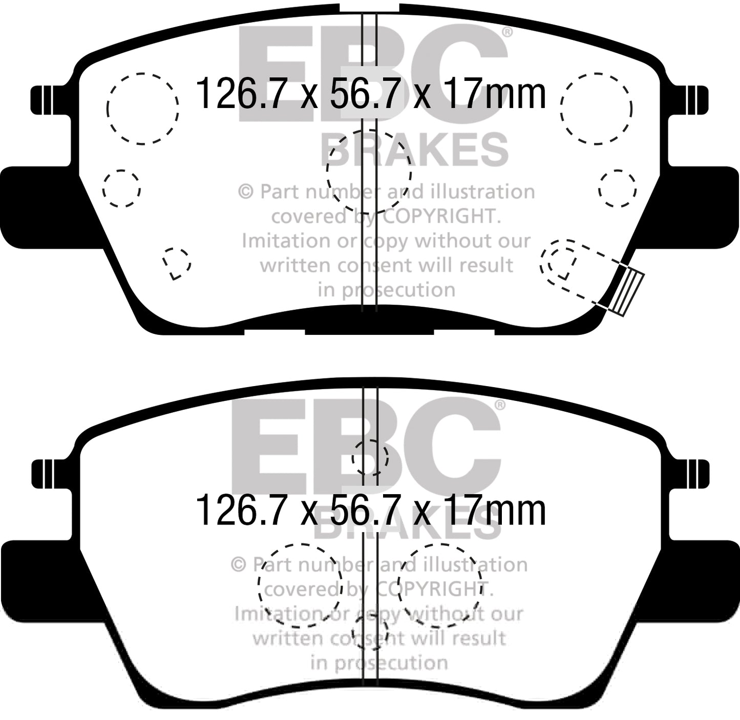 EBC Ultimax OE Replacement Brake Pad Set (DPX3052)