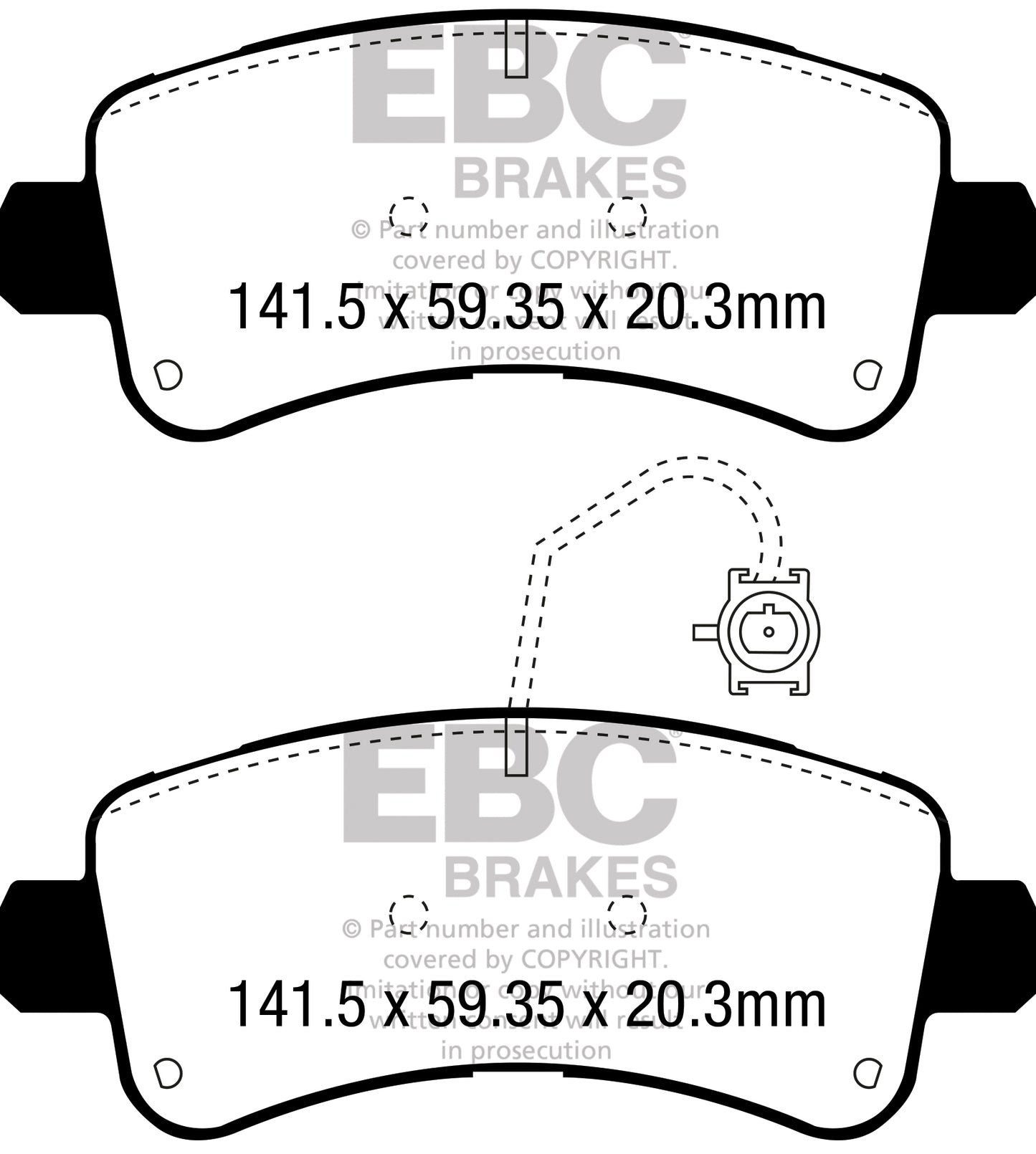 EBC Ultimax OE Replacement Brake Pad Set (DPX3060)