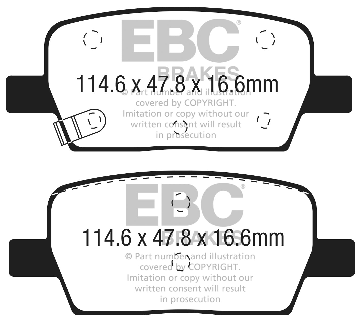 EBC Greenstuff 6000 Series Truck and SUV Brake Pad Set (DP63064)