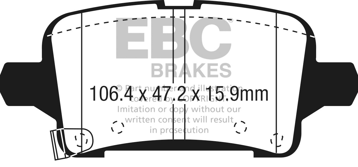 EBC Ultimax OE Replacement Brake Pad Set (DPX3074)