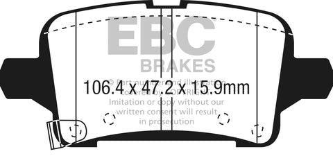 EBC Ultimax OE Replacement Brake Pad Set (DPX3074)