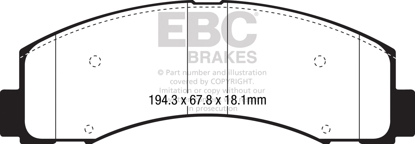 EBC Ultimax OE Replacement Brake Pad Set (DPX3088)