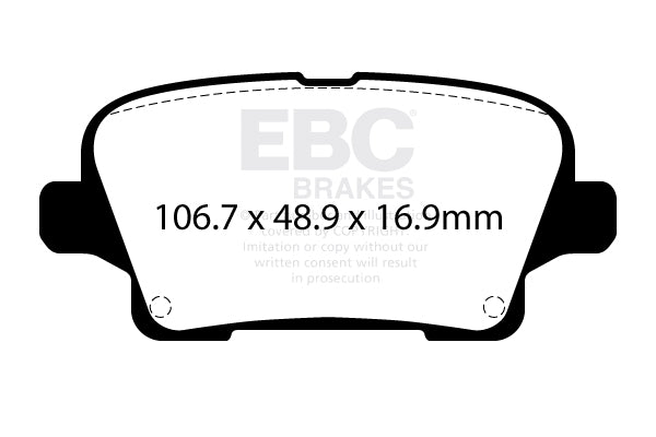 EBC Ultimax OE Replacement Brake Pad Set (DPX3125)