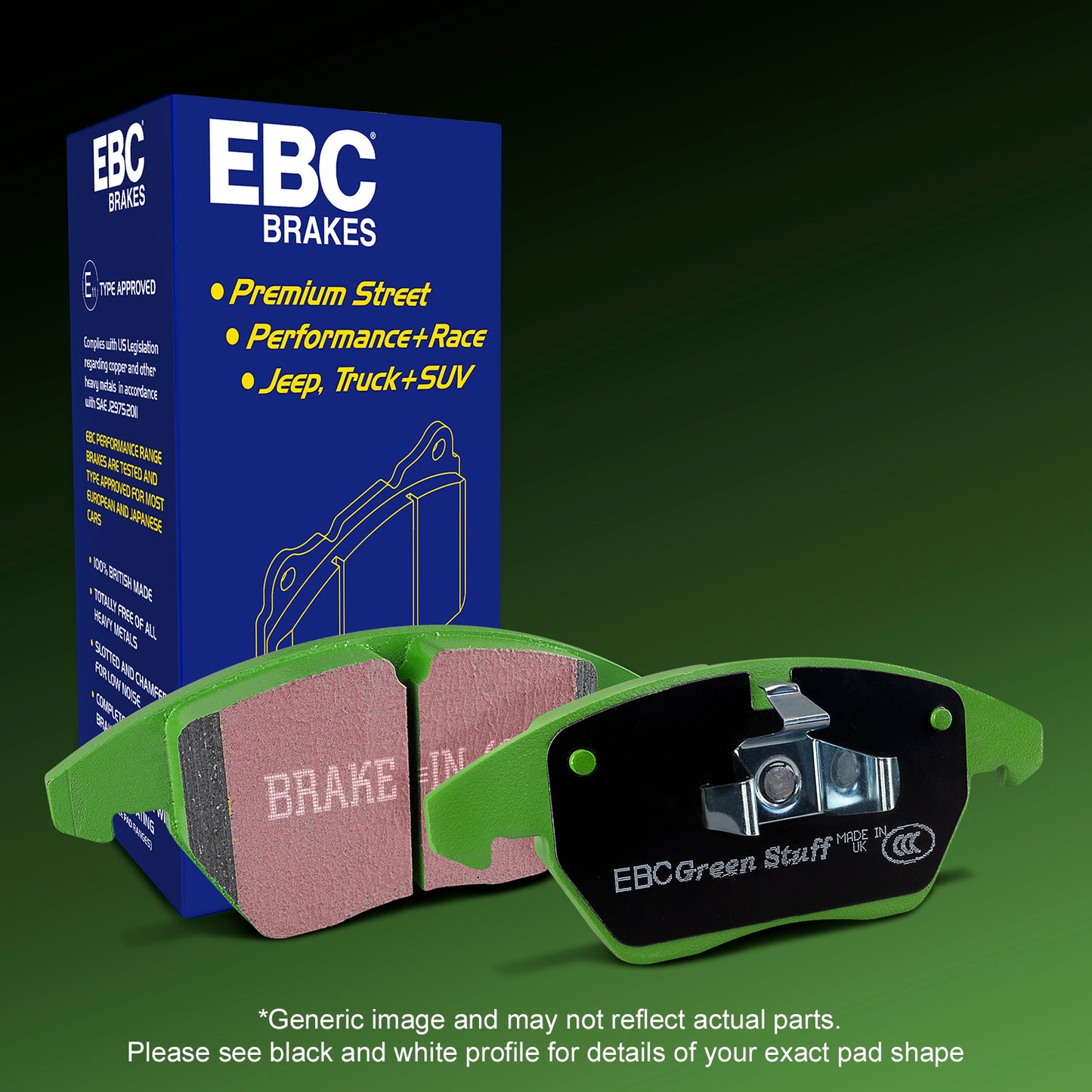 EBC Greenstuff 2000 Series Sport Brake Pad Set (DP21790)