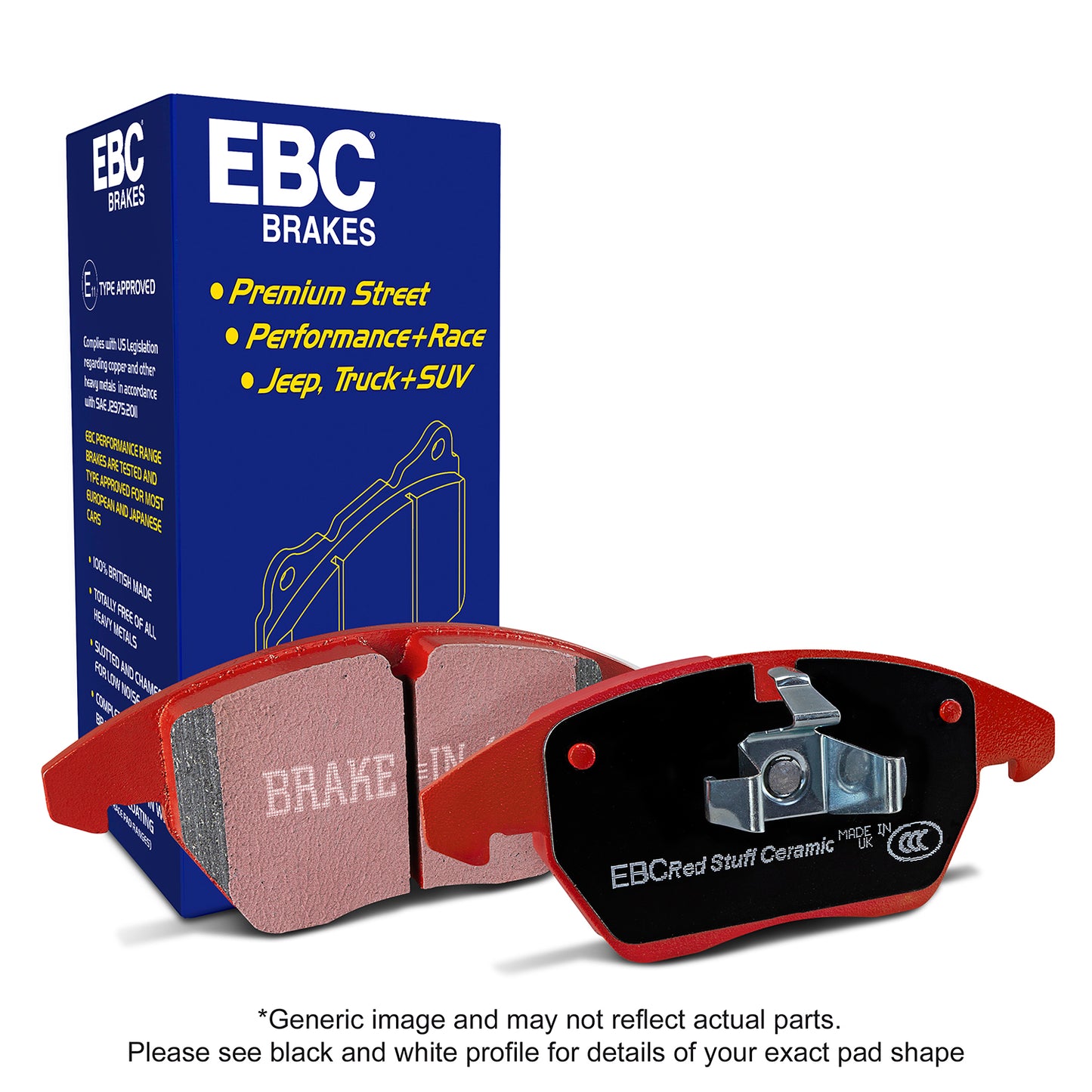 EBC Greenstuff Brake Pad 6000 Series Truck and SUV Set (DP61000)